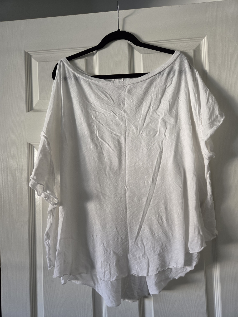 We The Free White Oversized Boatneck Tunic